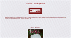 Desktop Screenshot of bowdonchurchofchrist.com