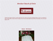 Tablet Screenshot of bowdonchurchofchrist.com